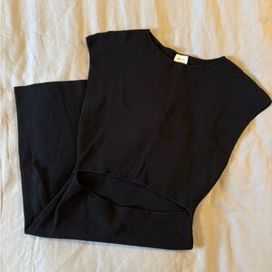 Wilfred Cut-out knit mini dress